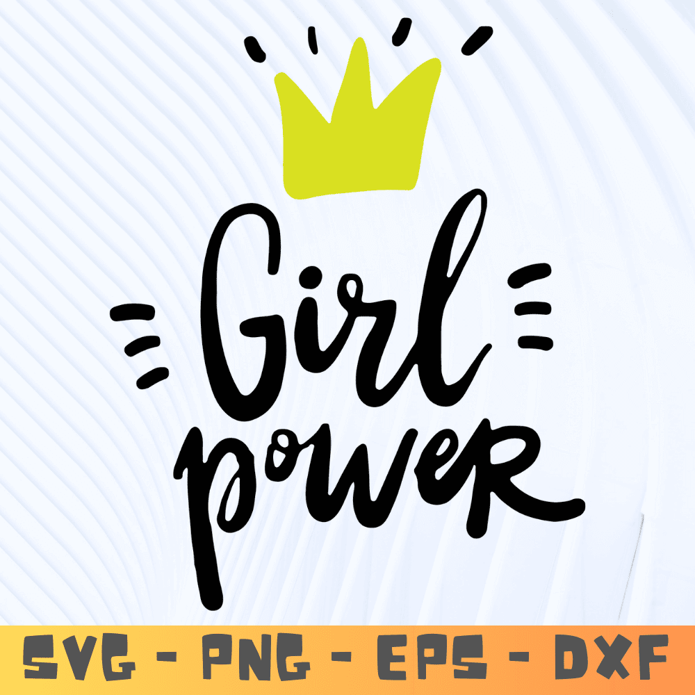 Afro GIRL POWER SVG Logo Design | Strong Black Woman Clipart