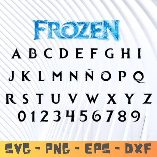 Frozen Font SVG, PNG, DXF Instant download files for Cricut Design Space