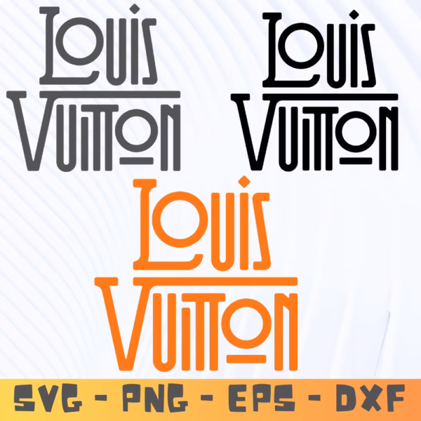 Louis Vuitton Inspired Logo SVG | Luxury Fashion Cricut Cut File