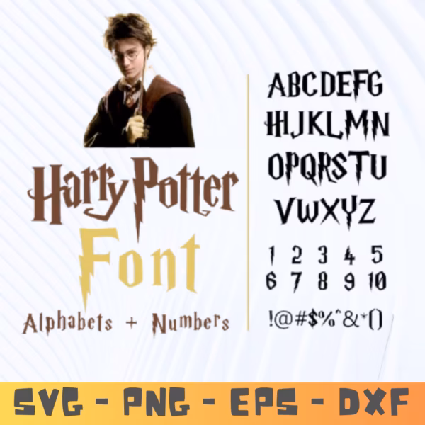 Harry Potter Font SVG | Wizard Alphabet Letters for Cricut & Silhouette