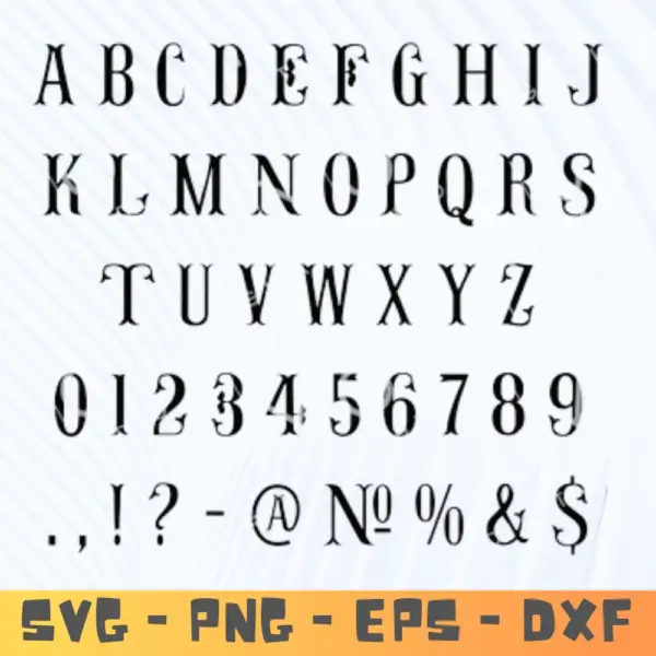 Fishtail Monogram SVG Letters | Cricut & Silhouette Cut Files