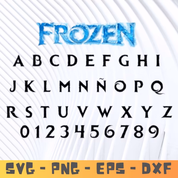 Frozen Font SVG | Disney-Inspired Alphabet | Cricut & Silhouette Cut File