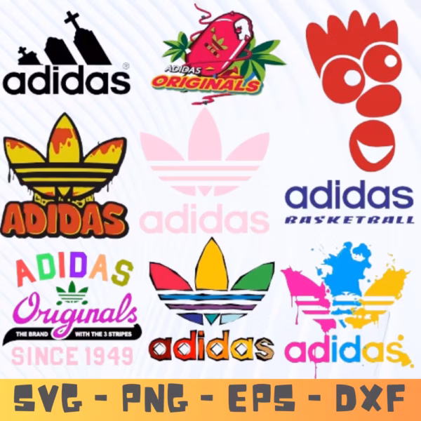 Adidas SVG Logo | DIY Shirt, Bag & Gym Design | Instant Download
