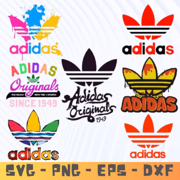 Adidas Style SVG File | Gym Wear & Tumbler Design Download