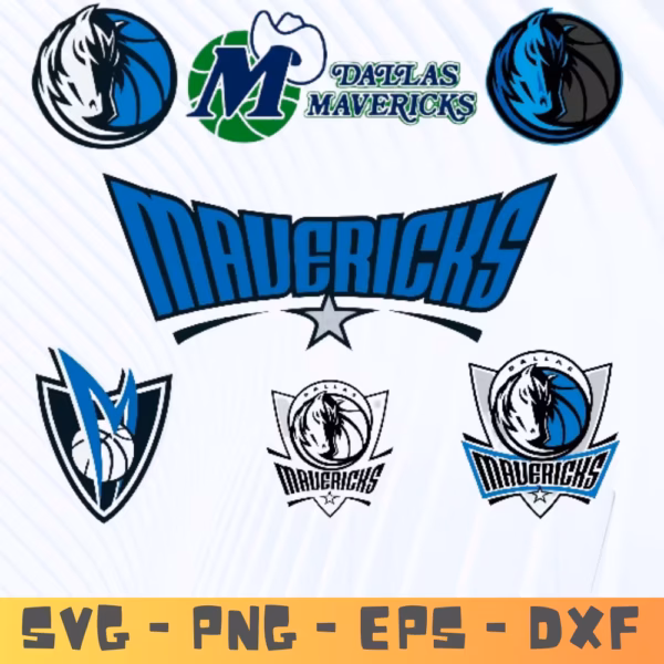 Dallas Mavericks SVG Bundle | NBA Basketball Logo Cricut Files