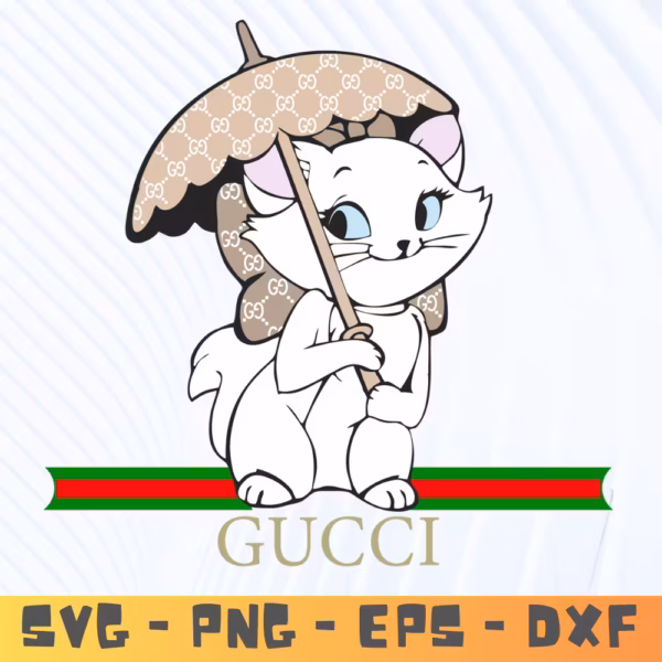 Gucci Marie Cat SVG - Fashionable Feline Design for Cricut & Silhouette