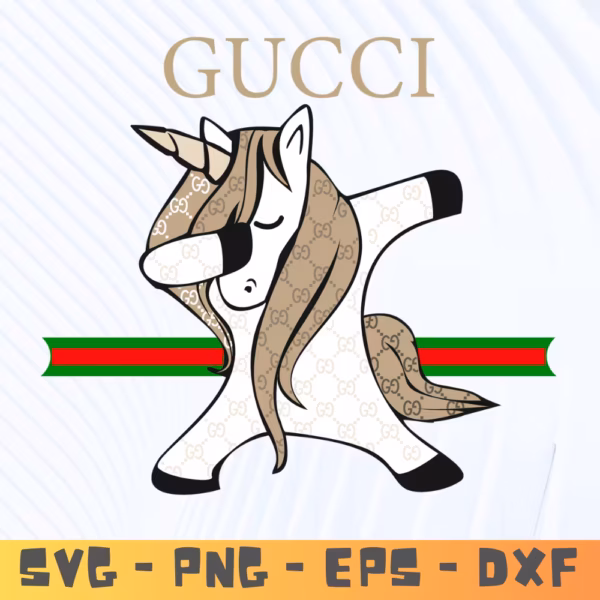 Unicorn Gucci SVG | Trendy Fashion SVG for Cricut & Silhouette