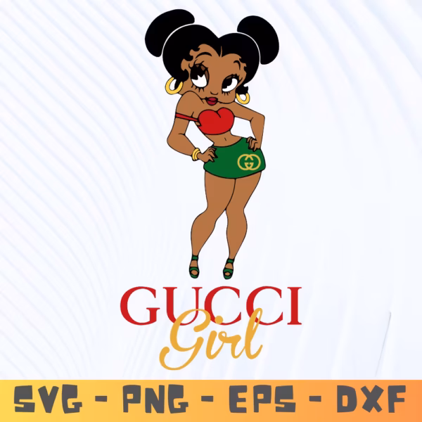 Gucci Afro Queen SVG | Black Fashion SVG for Cricut & Silhouette