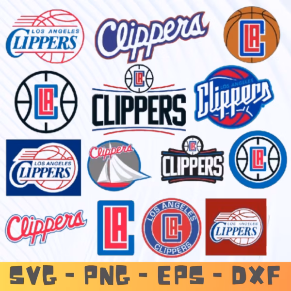 Los Angeles Clippers SVG Bundle | NBA Basketball Team Cricut Files
