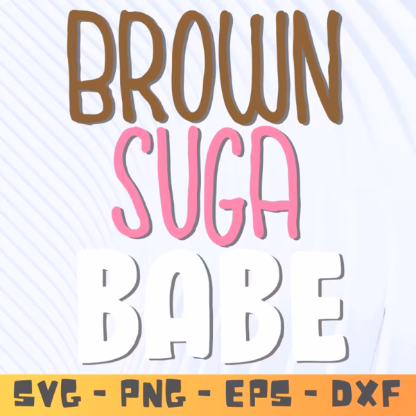 Afro Queen SVG Logo | Brown Suga Babe SVG | Cricut Silhouette Design